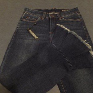 BLANKNYC Ruffle Hem Crop Jean